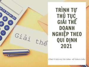 Trình tự thực hiện thủ tục giải thể doanh nghiệp